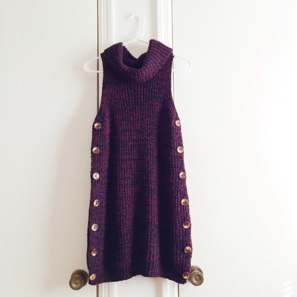 UO Side-Button Turtleneck Sweater Dress - Picture 5 of 8